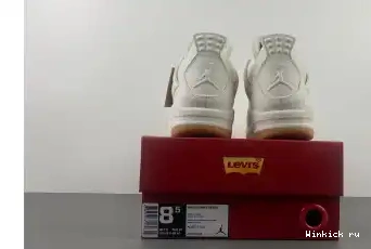 4 X 'WHITE' AIR LEVI'S JORDAN 0619